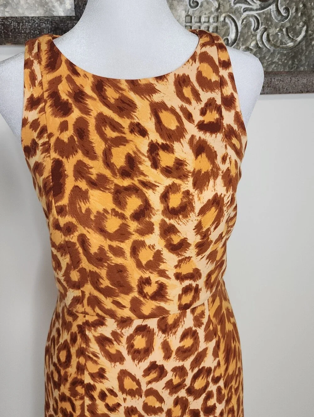 Kate Spade Panthera Ponte Sleeveless Cheetah Print Shift Mini Dress XS Baddie